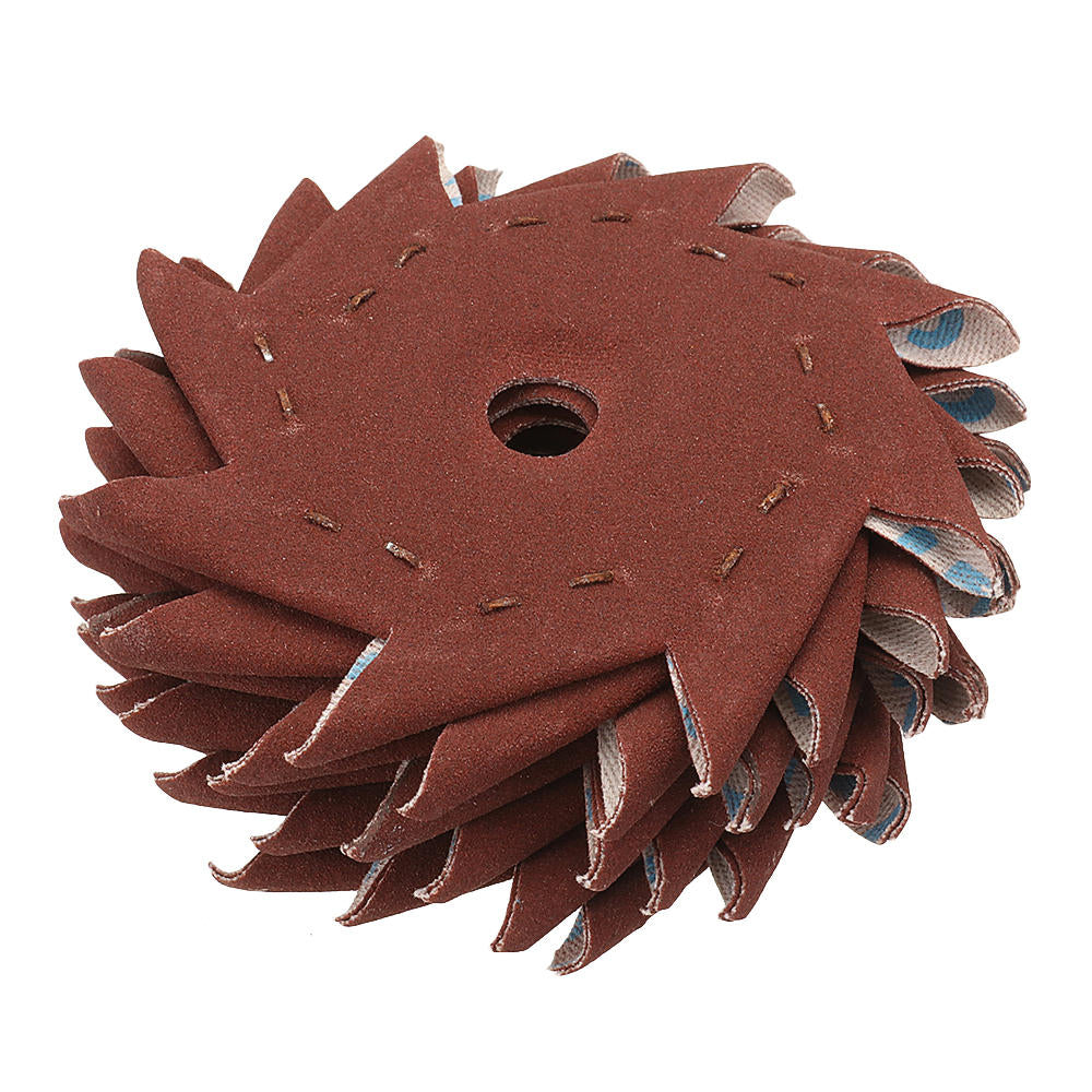 50Pcs 80 Grit Octagonal Abrasive Sandpaper Double Layer Sanding Buffing Tool Image 9