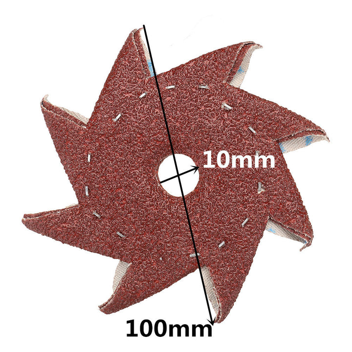 50Pcs 80,120,180,240,320 Grit Octagonal Abrasive Sandpaper Double Layer Sanding Buffing Tool Image 4