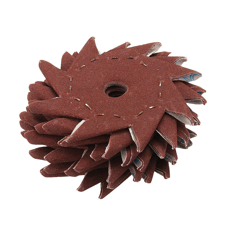 50Pcs 80,120,180,240,320 Grit Octagonal Abrasive Sandpaper Double Layer Sanding Buffing Tool Image 8