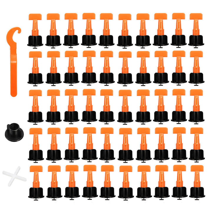 50pcs Plastic Ceramic Tile Leveler Tools Tile Leveling Locator T Leveling System Kits Tile Spacers Image 1