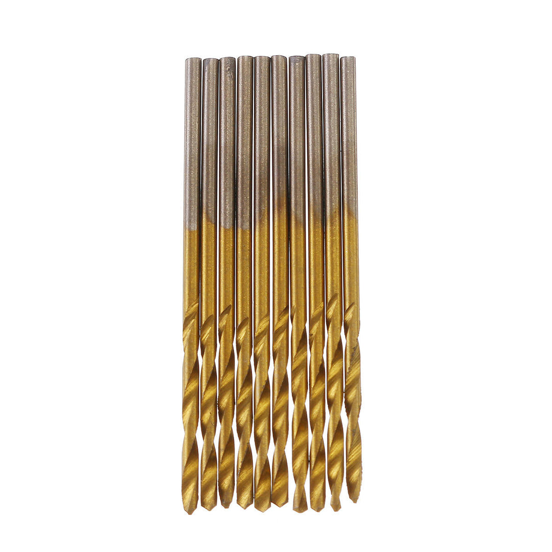 50pcs Titanium Coated High Speed Steel Twist Drill Bit 1,1.5,2,2.5,3mm Twist Drill Bit Woodworking Image 4