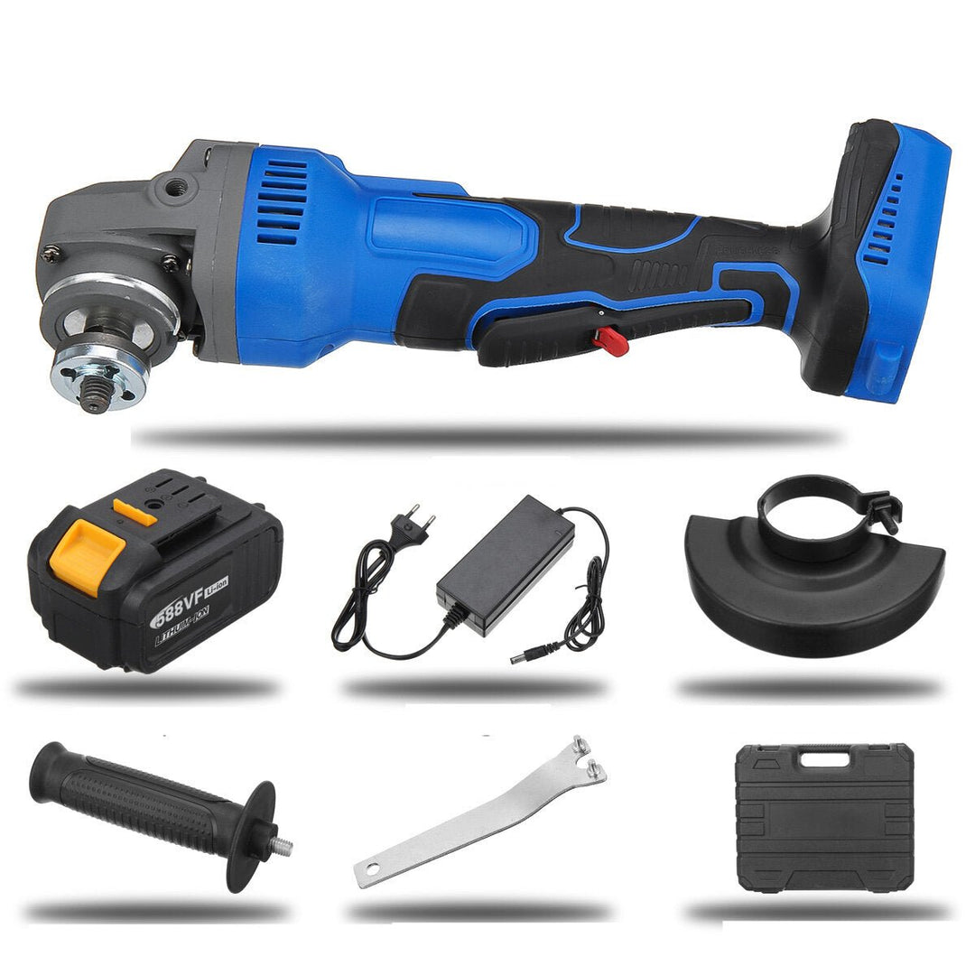 588VF Cordless Brushless 100mm 1580W Electric Angle Grinder 3 Gears Adjustable Grinding Machine Polisher Image 1