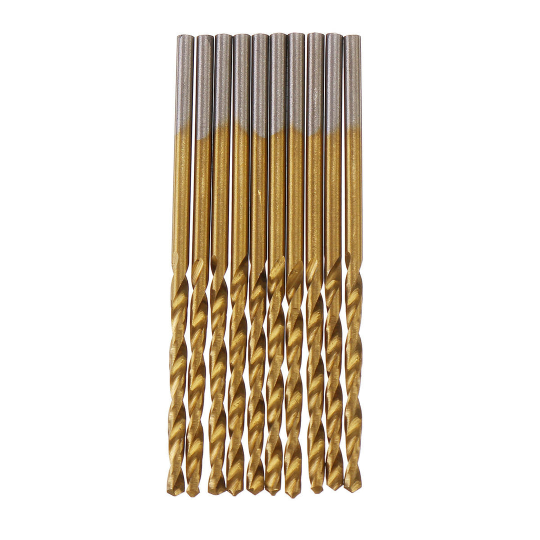 50pcs Titanium Coated High Speed Steel Twist Drill Bit 1,1.5,2,2.5,3mm Twist Drill Bit Woodworking Image 5