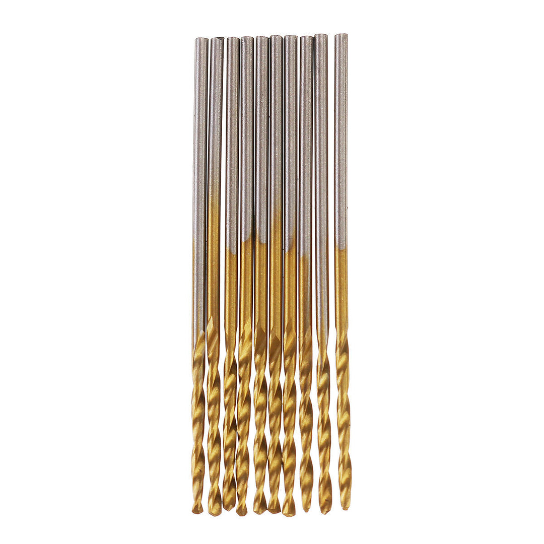 50pcs Titanium Coated High Speed Steel Twist Drill Bit 1,1.5,2,2.5,3mm Twist Drill Bit Woodworking Image 6