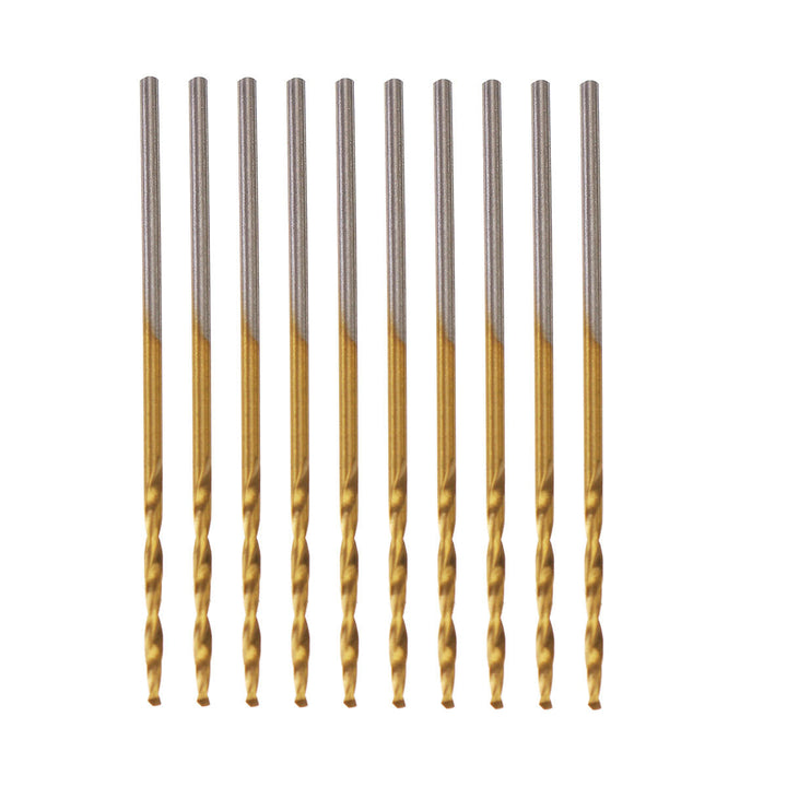 50pcs Titanium Coated High Speed Steel Twist Drill Bit 1,1.5,2,2.5,3mm Twist Drill Bit Woodworking Image 7