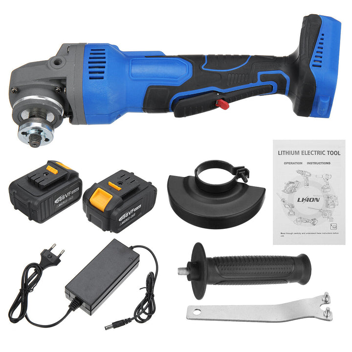 588VF Cordless Brushless 100mm 1580W Electric Angle Grinder 3 Gears Adjustable Grinding Machine Polisher Image 10