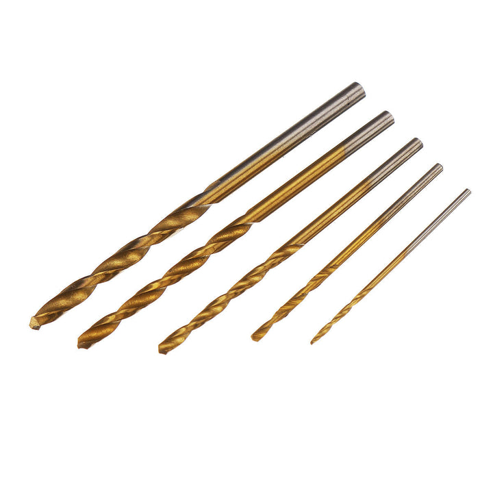 50pcs Titanium Coated High Speed Steel Twist Drill Bit 1,1.5,2,2.5,3mm Twist Drill Bit Woodworking Image 8