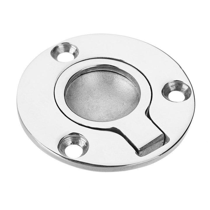 50x41mm Stainless Steel Circle Recessed Flush Ring Pull Handle Hatch Locker Boat Hatch Handle Image 4