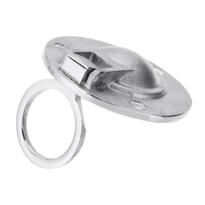 50x41mm Stainless Steel Circle Recessed Flush Ring Pull Handle Hatch Locker Boat Hatch Handle Image 7