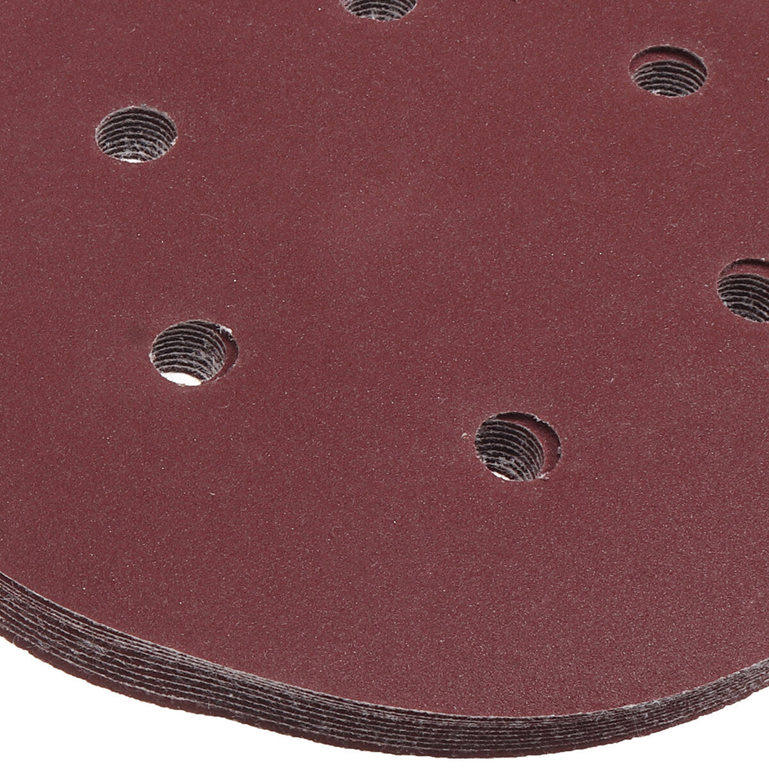 52Pcs Polishing Kit 8 Hole Disc Sandpaper 125mm Brushed Piece Air Milled Flocking Sandpaper Self-adhesive Sandpaper Set Image 8