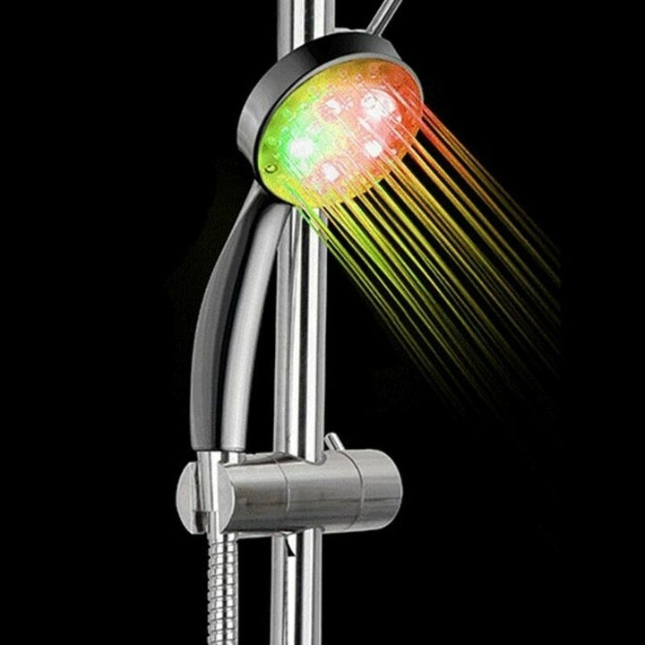 7 Colors Changing LED Light Shower Head Handheld Boosting Filtration Water Image 3