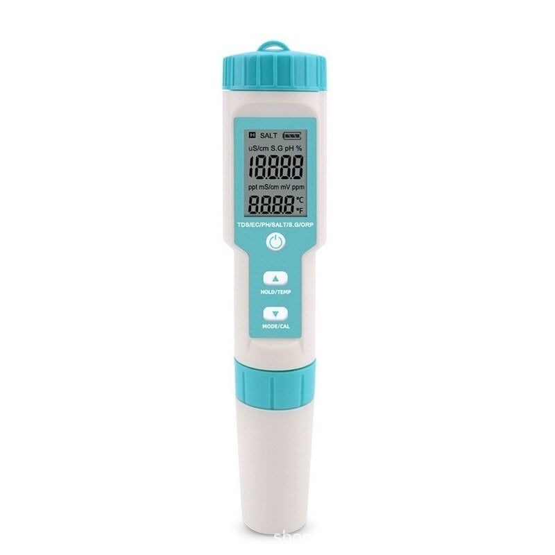 7 in 1 PH,TDS,EC,ORP,Salinity ,S.G,Temperature Meter Water Quality Tester for Drinking Water Aquariums PH Meter Image 1