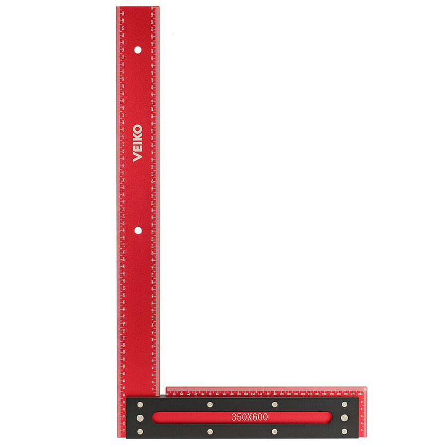 600mm Aluminum Alloy Carpenter Square Framing Square Right Angle Ruler for Woodworking Square Setting Marking Image 1