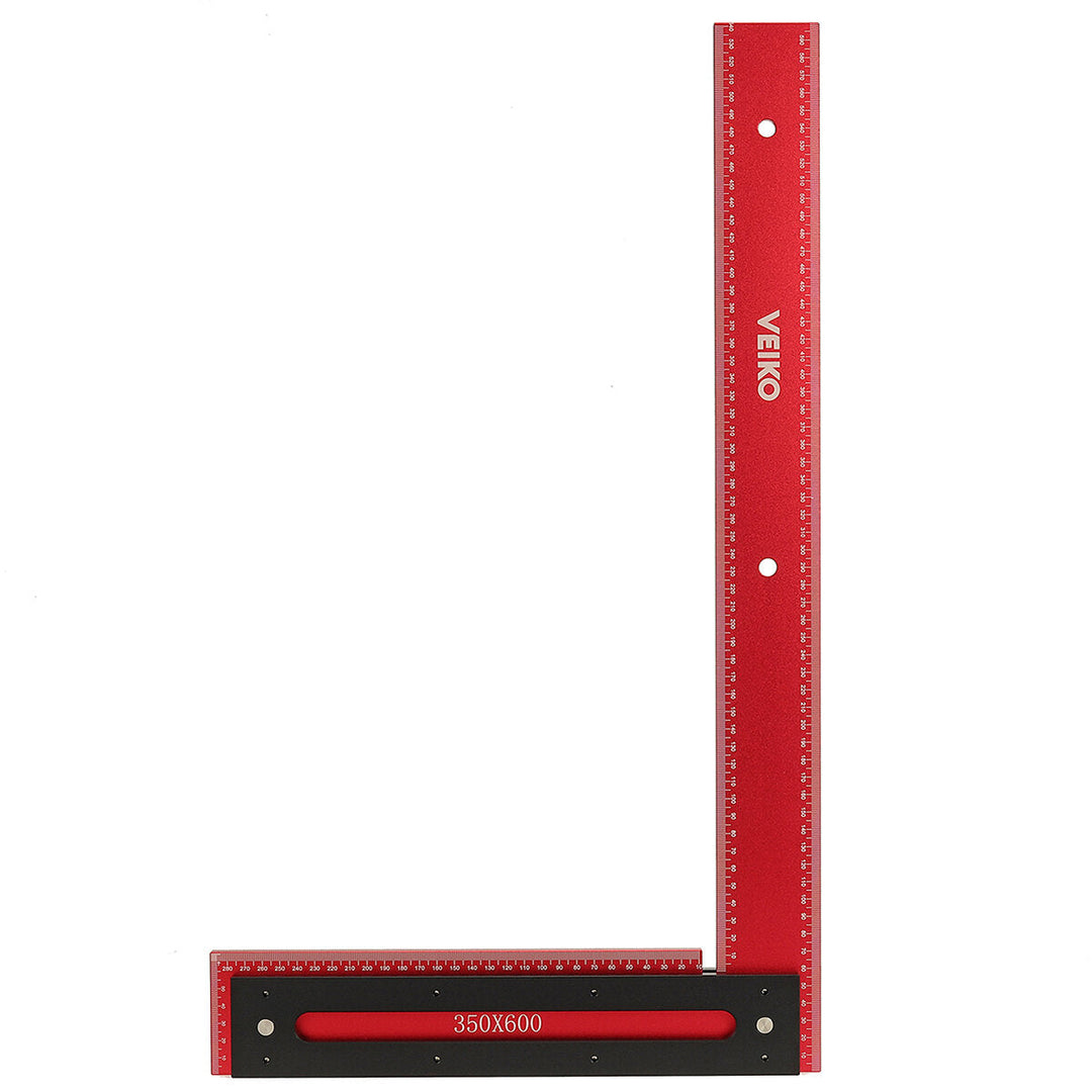 600mm Aluminum Alloy Carpenter Square Framing Square Right Angle Ruler for Woodworking Square Setting Marking Image 5