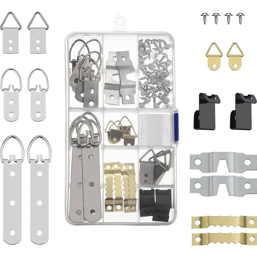 68Pcs Photo Frame Hanging Hooks Kit for Home Office Photo Picture Painting Hanging Image 1