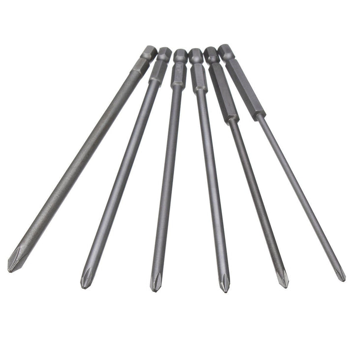 6pcs 150mm Screwdriver Bit 1,4 Inch Magnetic Long Hex Cross Head Screwdriver Bit Set Image 1