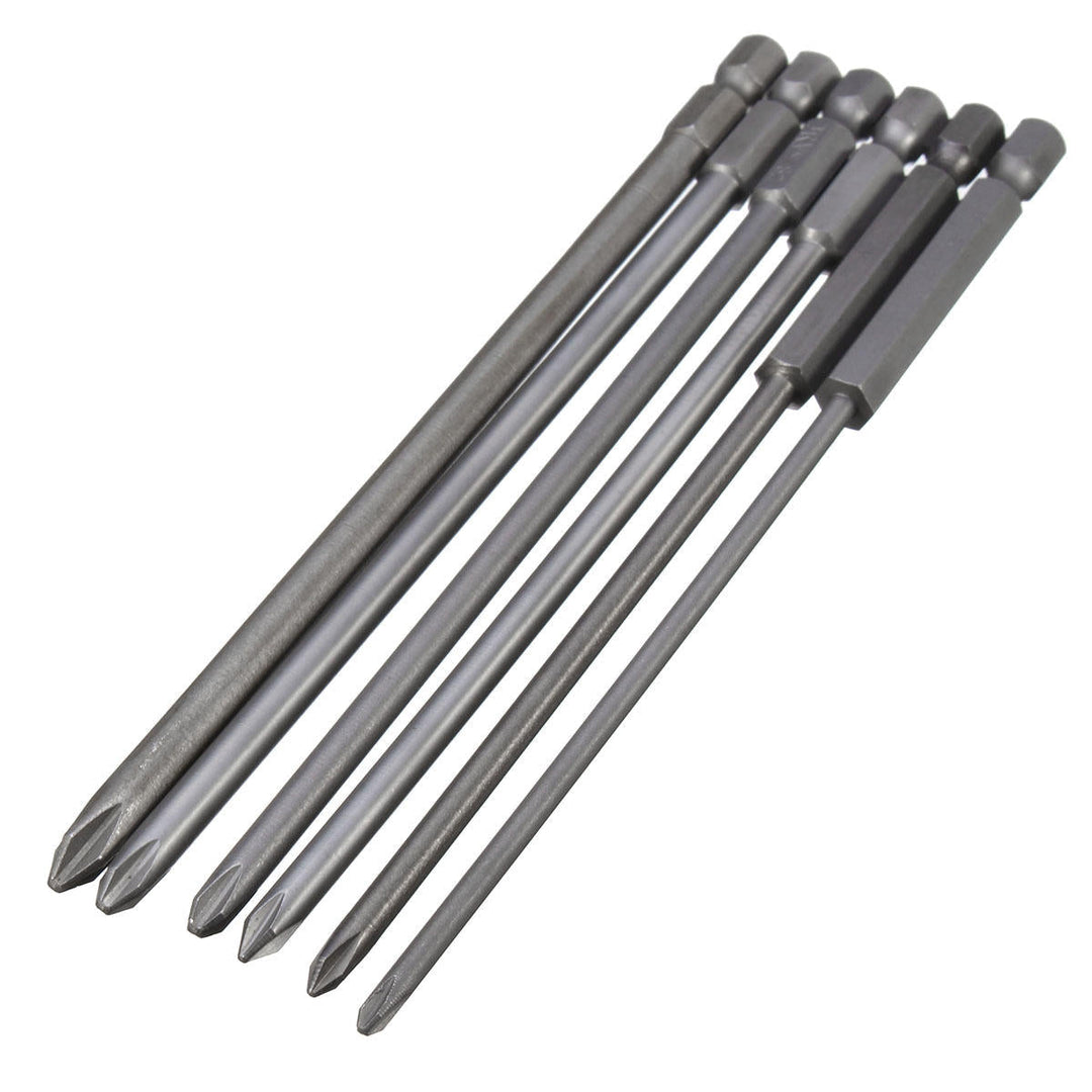 6pcs 150mm Screwdriver Bit 1,4 Inch Magnetic Long Hex Cross Head Screwdriver Bit Set Image 7