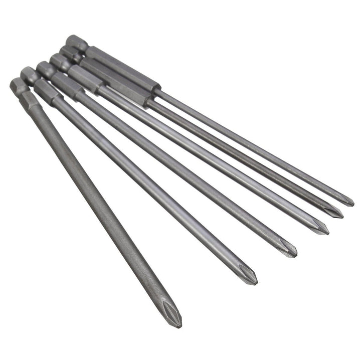 6pcs 150mm Screwdriver Bit 1,4 Inch Magnetic Long Hex Cross Head Screwdriver Bit Set Image 8