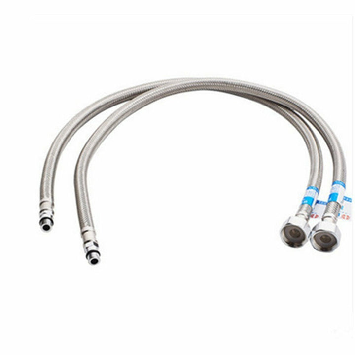 60CM Stainless Steel Braided Pointed Hose Explosion-proof Metal Hose Hot And Cold Water Faucet Inlet Pipe Image 2