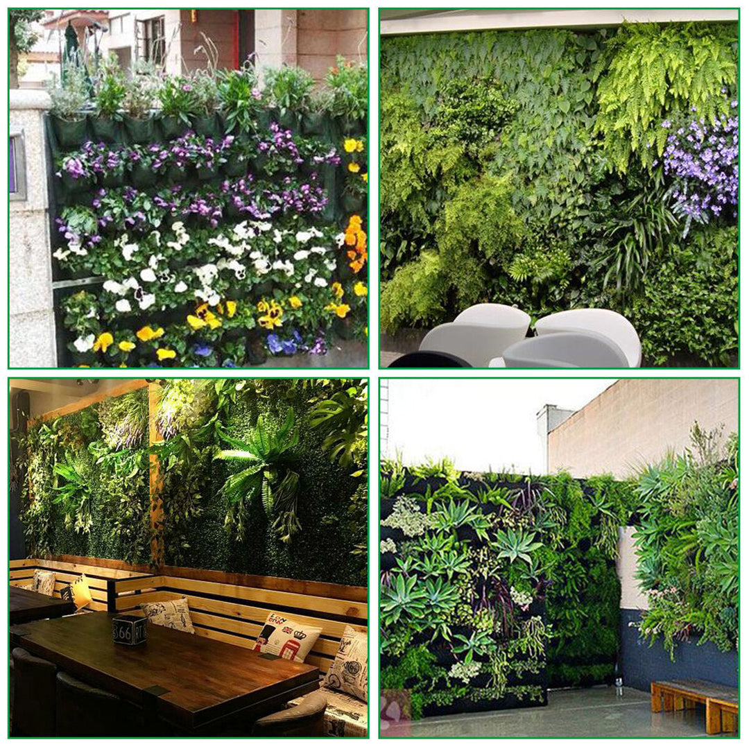 72 Pocket Vertical Greening Hanging Wall Garden Planting Bags Wall Planter Image 7