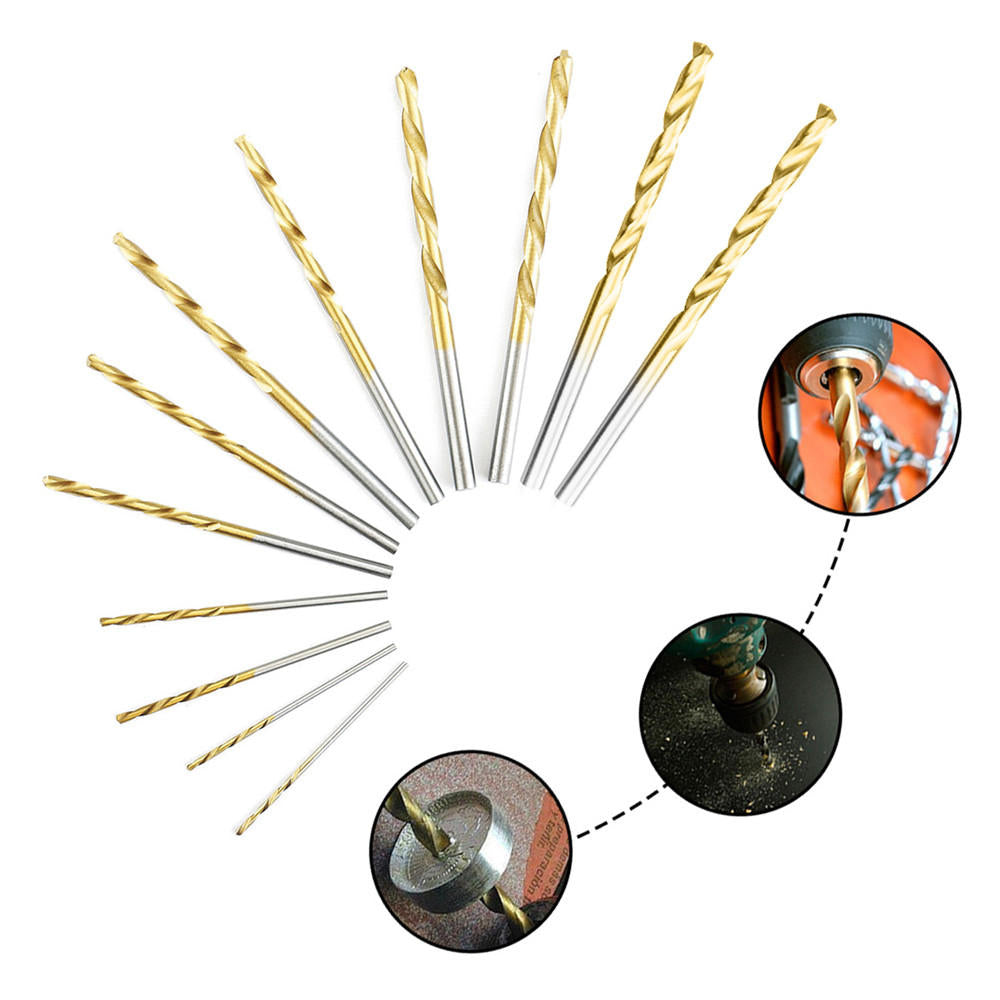 60pcs 1,1.5,2,2.5,3,3.5mm HSS Titanium Coated Twist Drill Bit Set Tools Image 2