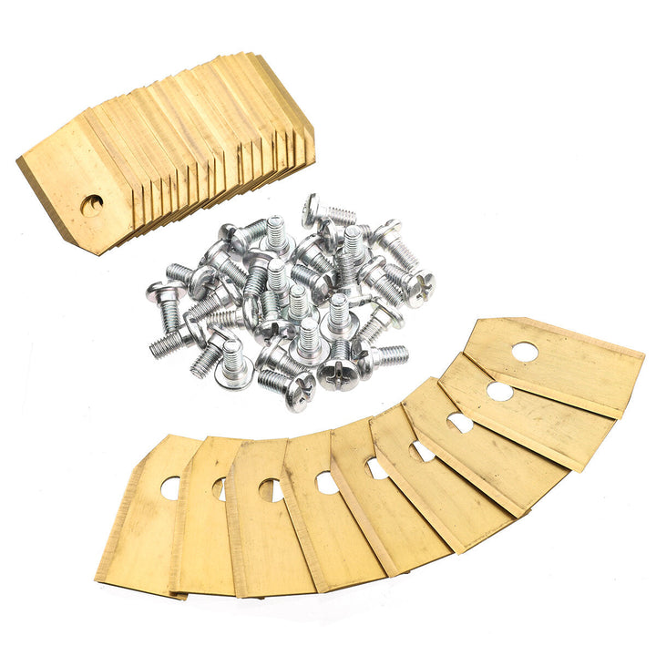 60pcs Replacement Titanium Blades Screws Set Suitable For All Husqvarna Mower , Gardena Robotic Lawnmower Image 2