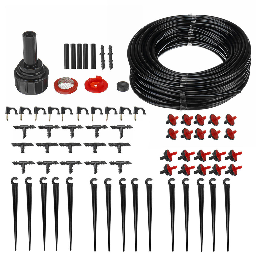 71pc 23M Ethylene Pipe Micro Automatic Drip Irrigation System for Garden Watering Image 1