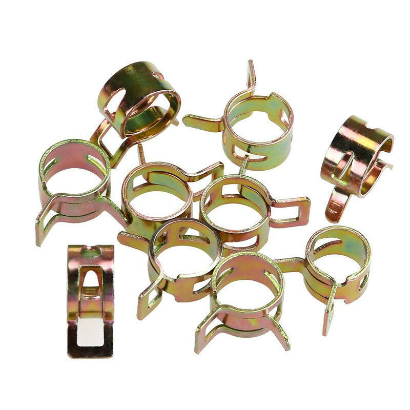 75Pcs Spring Clip Fuel Hose Line Pipe Tube Band Clamp Fastener Pipe Clip Assortment Kit 6mm,7mm,8mm,9mm,10mm Image 2