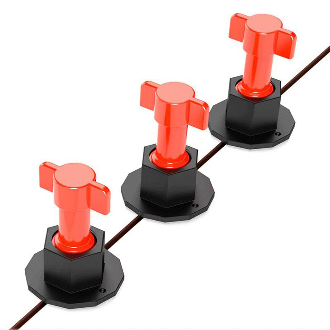 76PCS Tile Leveler Flooring Wall Leveling System Locator Spacer Balance Hand Tool Image 2