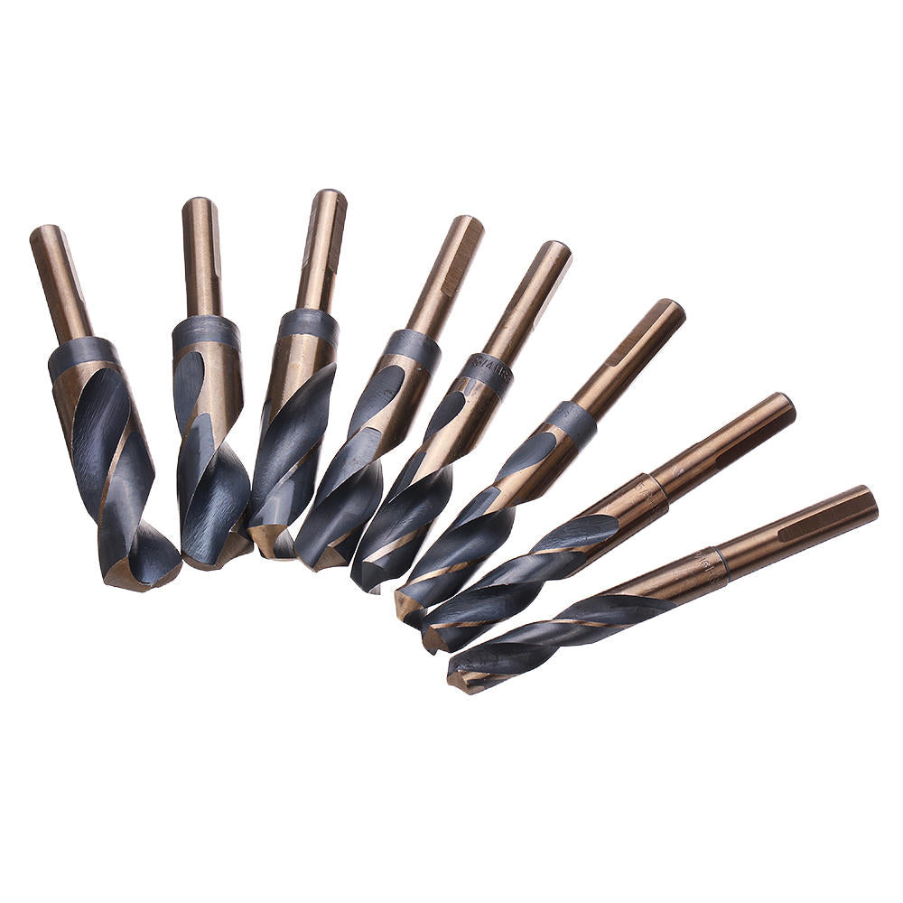 8pcs 1,2 Inch Shank HSS 4241 Twist Drill Bit Set 9,16 to 1 Inch Twist Drill for Wood Metal Image 5