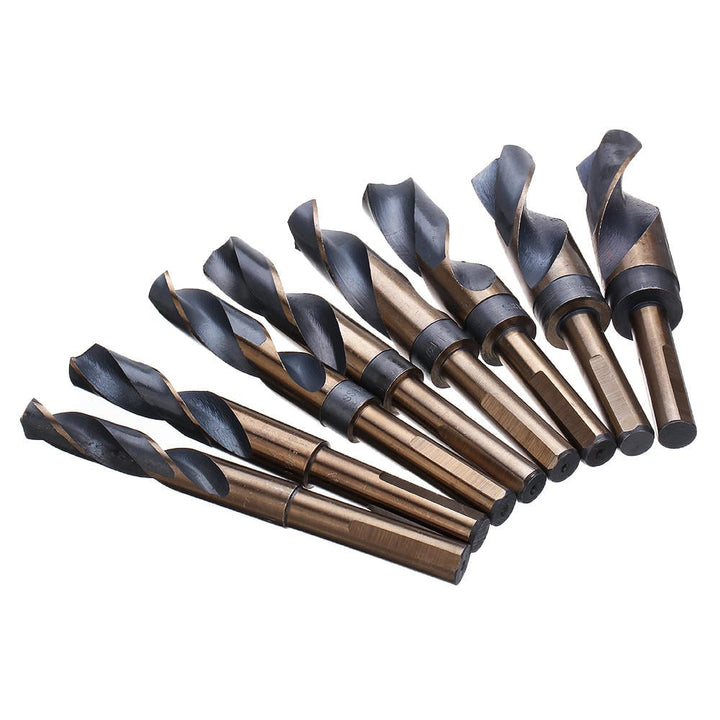 8pcs 1,2 Inch Shank HSS 4241 Twist Drill Bit Set 9,16 to 1 Inch Twist Drill for Wood Metal Image 6