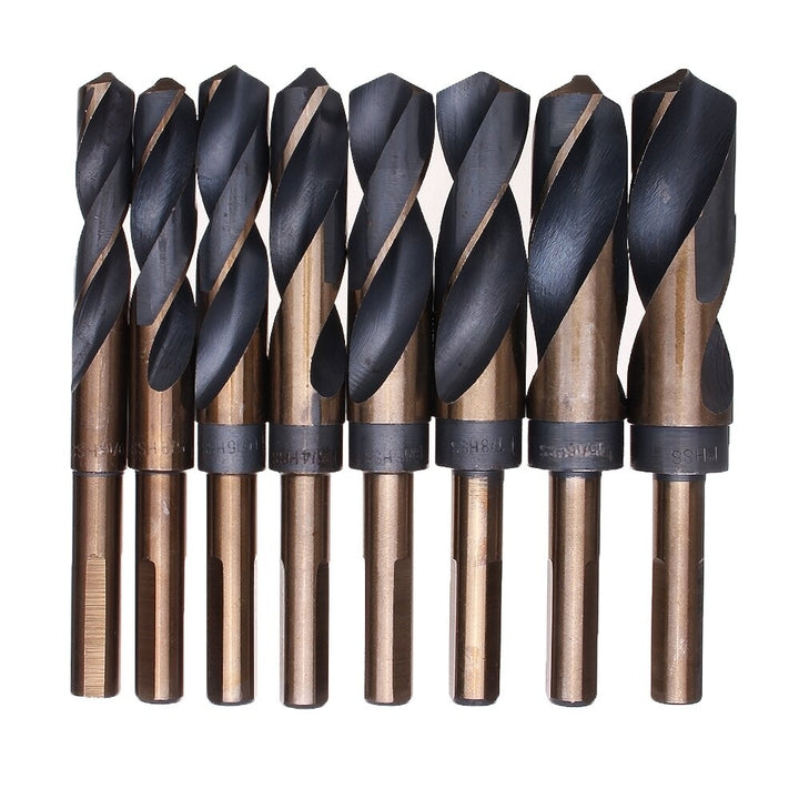 8pcs 1,2 Inch Shank HSS 4241 Twist Drill Bit Set 9,16 to 1 Inch Twist Drill for Wood Metal Image 10