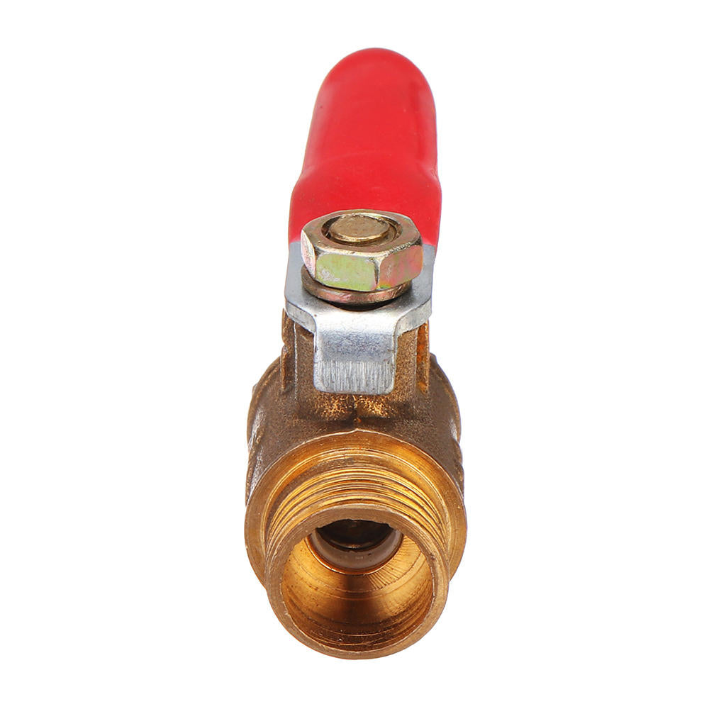 8mm Hose Barb to BSP Male Thread 1,2" 3,8" 1,2" Brass Inline Ball Valve Pipe Hose Coupler Adapter Image 12