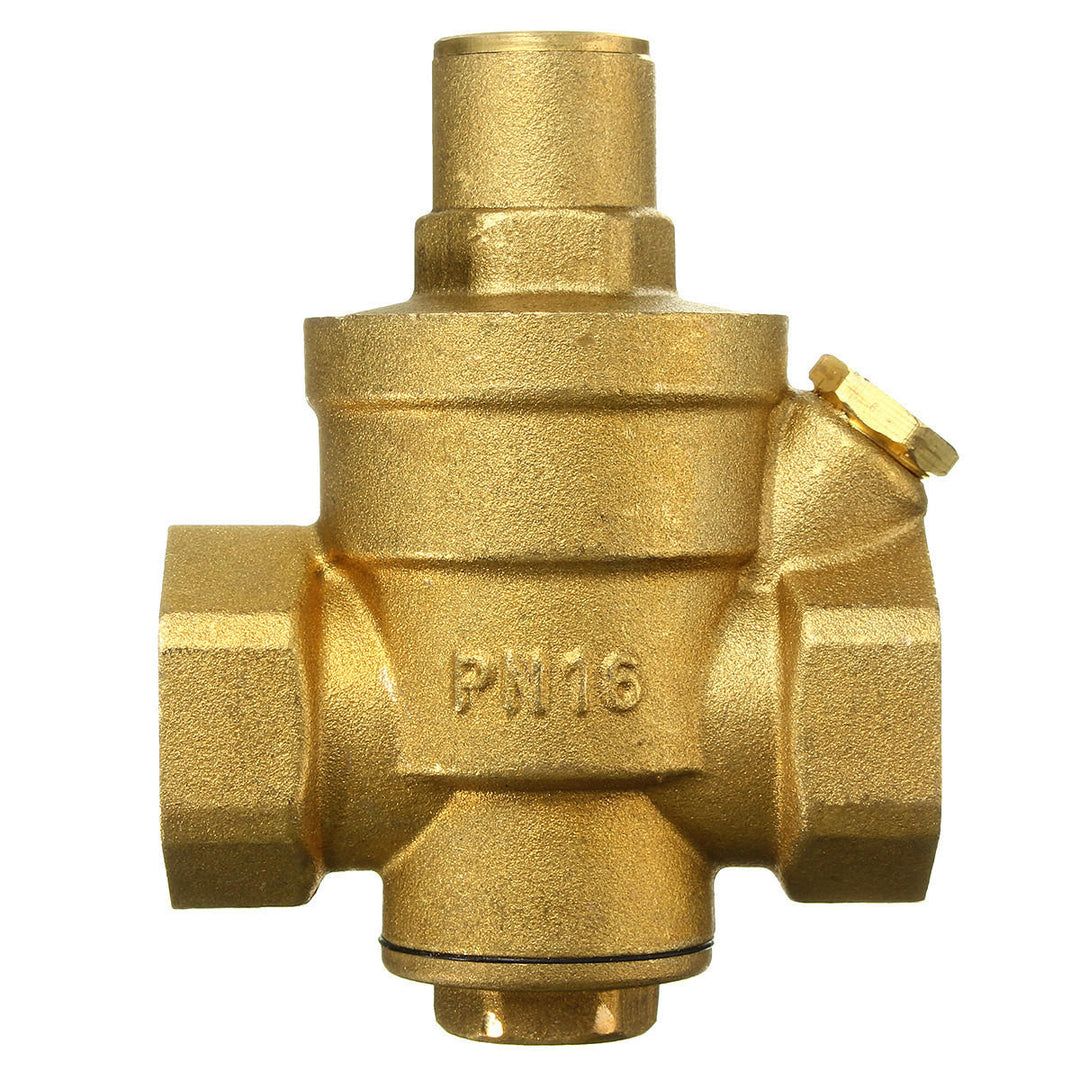 Adjustable Water Heater Pressure Reducing Valve with Gauge Meter Safety Relief Regulator Controller Image 3