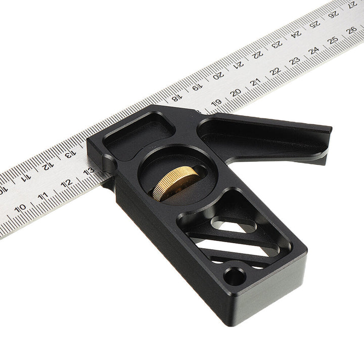 Adjustable 300mm Aluminum Alloy Combination Square 45 90 Degree Angle Scriber Steel Ruler Woodworking Line Locator Ruler Image 3