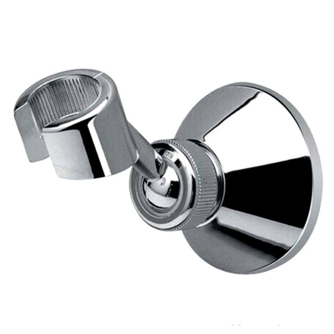 Adjustable Bathroom Shower Head Holder Chrome Finish Wall Mount Stand Bracket 22mm Image 1