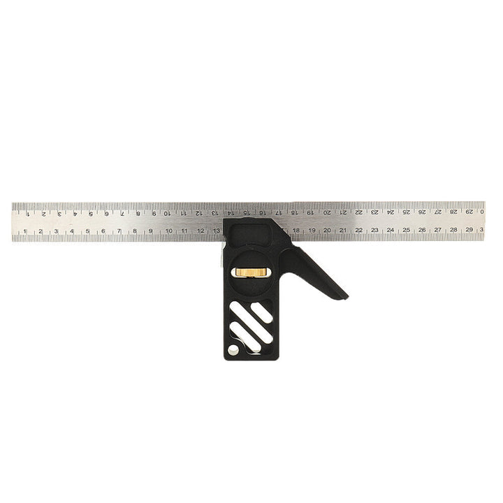 Adjustable 300mm Aluminum Alloy Combination Square 45 90 Degree Angle Scriber Steel Ruler Woodworking Line Locator Ruler Image 6