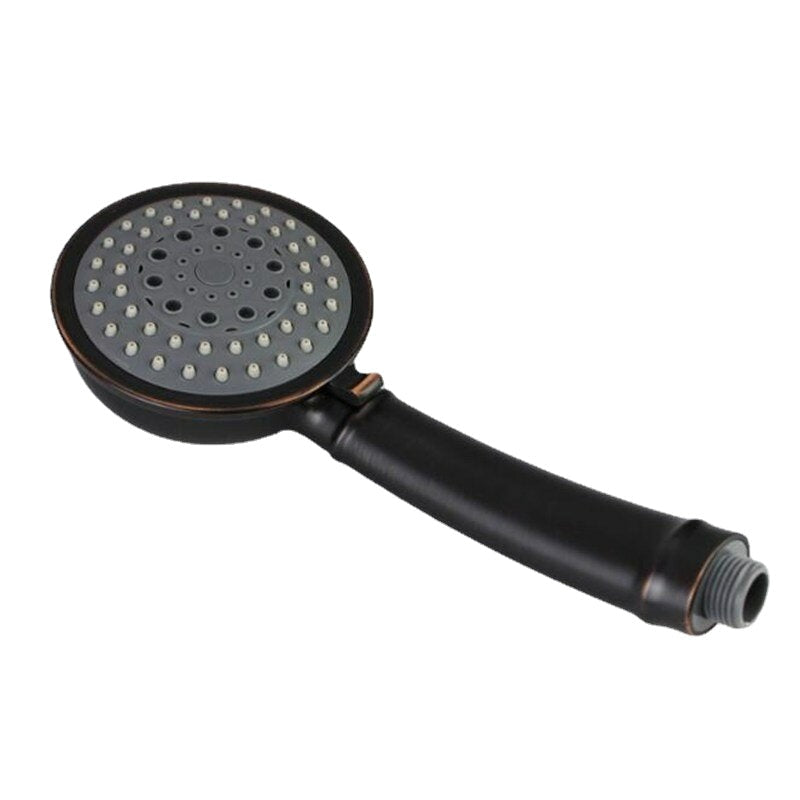 ABS Antique 5 Functions Adjustment Shower Head Pressurize Water Saving Showerhead 360 Rotation Image 1