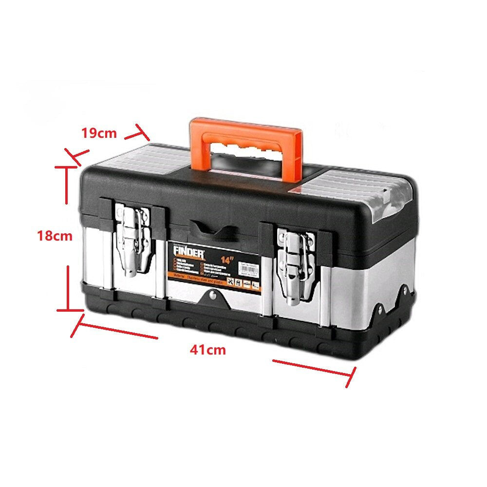 ABS And Stainless Steel Hardware Thickening Large Capacity Multi-functional Electrician Decoration Tool Storage Box Image 5