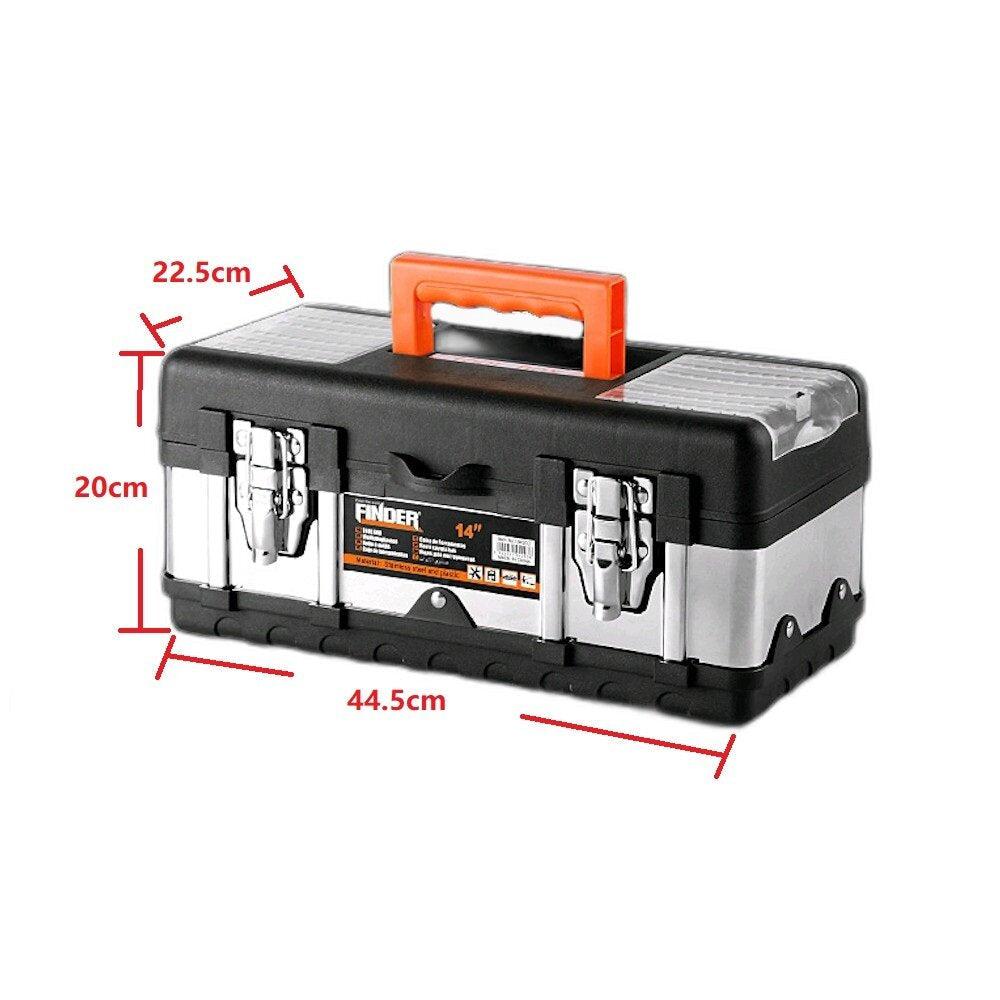 ABS And Stainless Steel Hardware Thickening Large Capacity Multi-functional Electrician Decoration Tool Storage Box Image 6