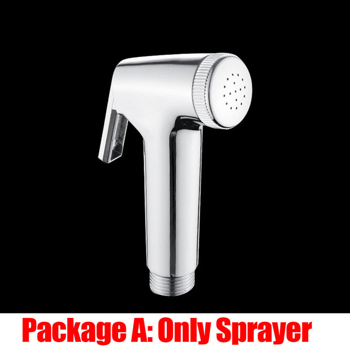 ABS Hand Held Bidet Spray Toilet Attachment Diaper Sprayer Hose Holder Bathroom Image 9