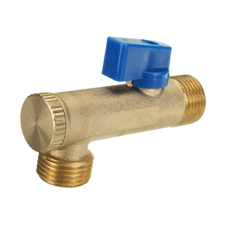 AC220V 1,2" Brass Electric Solenoid Automatic Timer Air Compressor Cold Dryer Drain Water Valve Image 5