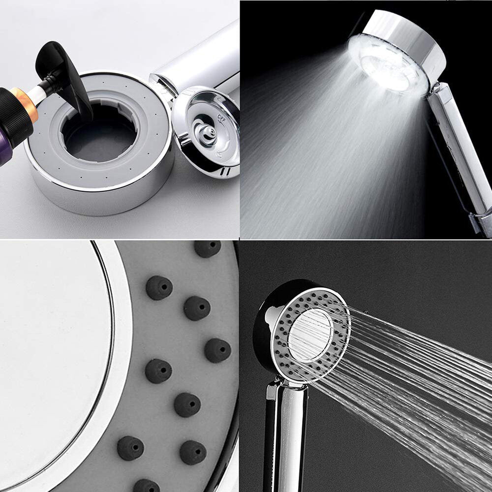 ABS Double-sided Spraying Faucet Shower Head Detachable Shampoo Gel High Pressure Free Filling for Bathroom SPA Image 4