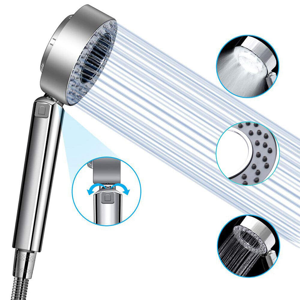 ABS Double-sided Spraying Faucet Shower Head Detachable Shampoo Gel High Pressure Free Filling for Bathroom SPA Image 5