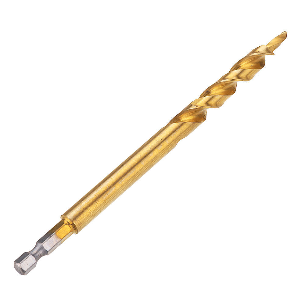 9.5mm Twist Step Drill Bit 3,8" Round,Hex Shank Drill for Woodworking Pocket Hole Jig Image 7