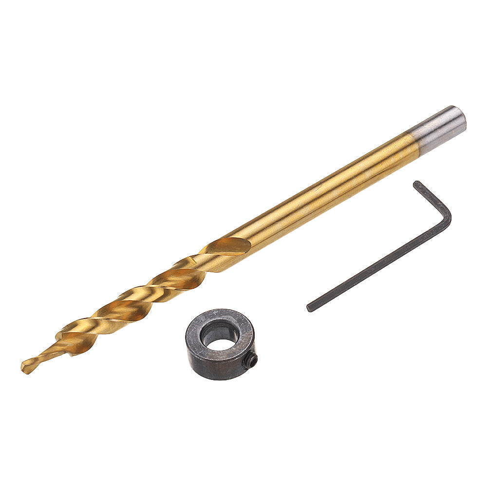 9.5mm Twist Step Drill Bit 3,8" Round,Hex Shank Drill for Woodworking Pocket Hole Jig Image 9