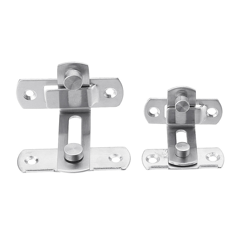 90 Degree Buckle Bolt Barn Door Lock Latch Hasp Sliding Door Buckle for Toilet Doors and Windows Image 2