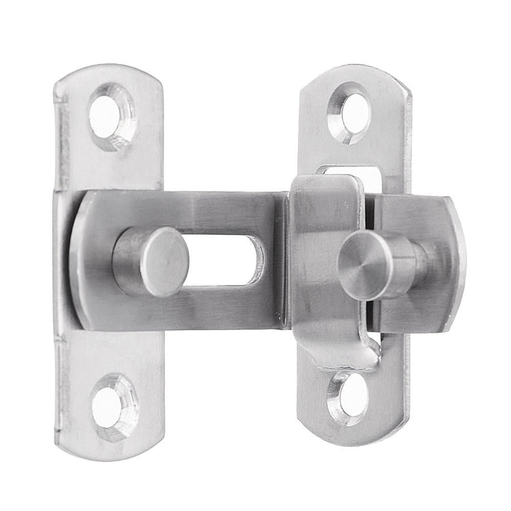 90 Degree Buckle Bolt Barn Door Lock Latch Hasp Sliding Door Buckle for Toilet Doors and Windows Image 4