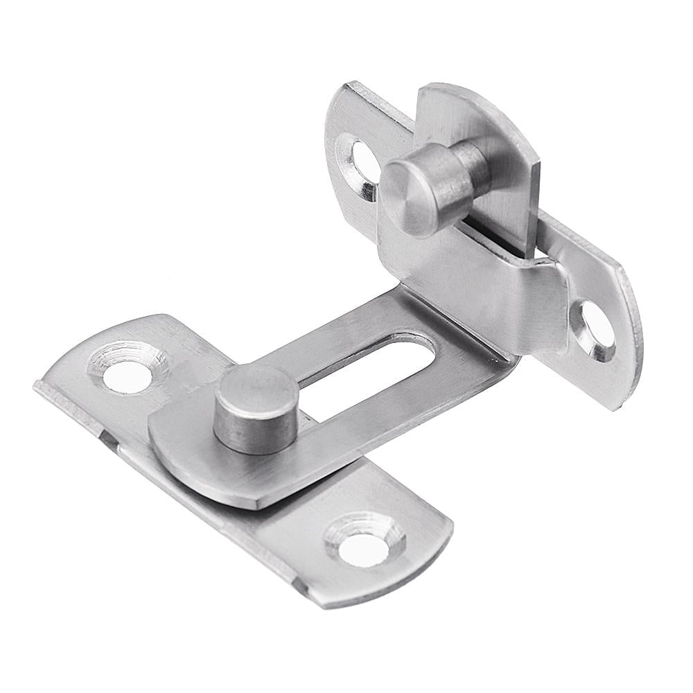 90 Degree Buckle Bolt Barn Door Lock Latch Hasp Sliding Door Buckle for Toilet Doors and Windows Image 5