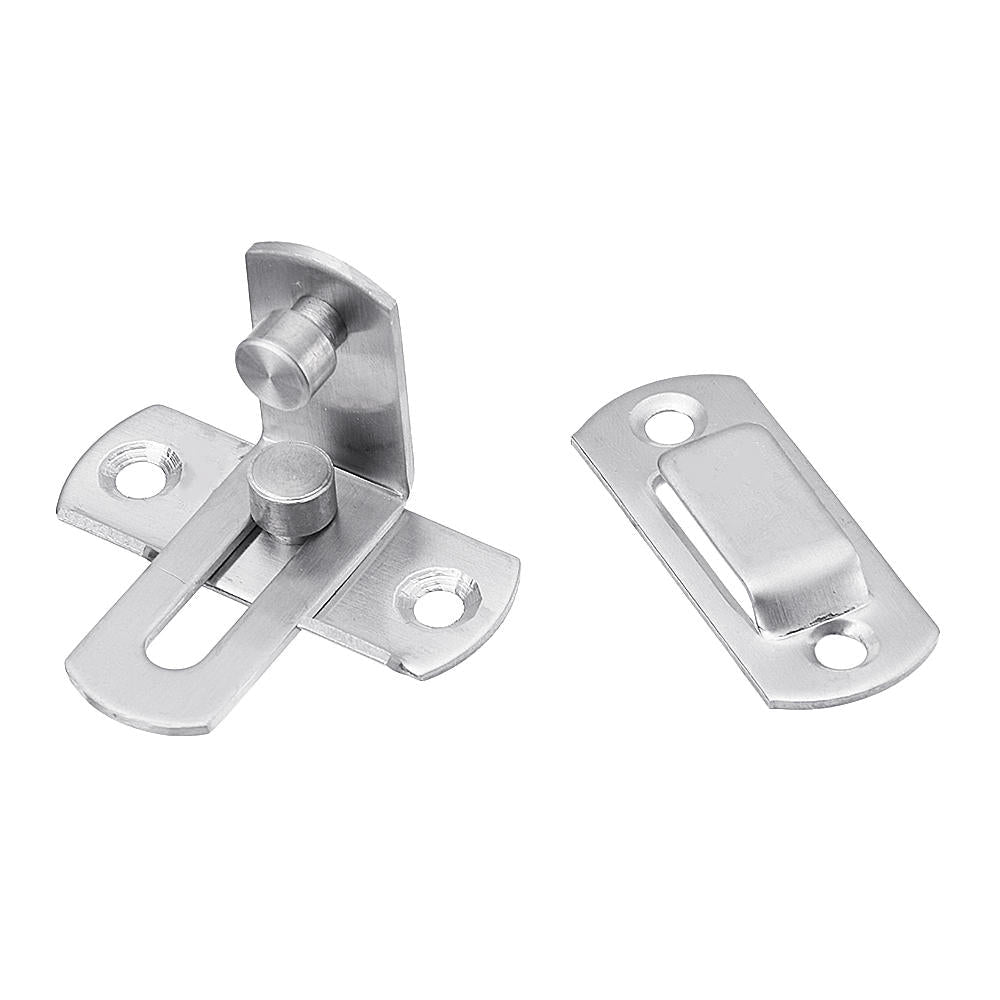 90 Degree Buckle Bolt Barn Door Lock Latch Hasp Sliding Door Buckle for Toilet Doors and Windows Image 7